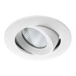 Noxion Spot LED Aqua inclinable ignifugé Blanc 6W 400lm 36D - 927 Blanc Très Chaud | Diamètre 92mm - IP65 - Meilleur rendu des couleurs - Dimmable