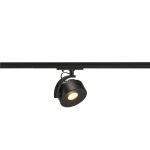 SLV Spot Sur Rail Kalu Rail Monophasé Aluminium Noir 13W 970lm 95D - 830 Blanc Chaud | Dimmable 