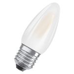 Osram Classic LED E27 Bougie Filament Dépolie 4W 470lm - 827 Blanc Très Chaud | Équivalent 40W