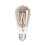 WiZ Smart LED E27 Edison Filament Smoke 6.5W 400lm - 820-850 Variable Blanc | Dimmable - Équivalent 35W