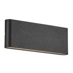 Nordlux Kniver Applique Murale Aluminium Noir 10W 800lm - 830 Blanc Chaud