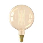 Calex XXL Mega Lumen élevé Dorée Globe LED E27 G125 Filament 3W 250lm- 821 Blanc Très Chaud | Dimmable