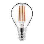 Noxion Lucent Lustre LED E14 Boule Filament Claire 4.5W 470lm - 827 Blanc Très Chaud | Dimmable - Équivalent 40W