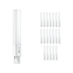 Lot 20x Philips Corepro PL-S LED 5W 520lm - 830 Blanc Chaud | Équivalent 9W