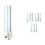 Lot 10x Philips MASTER PL-C 18W - 827 Blanc Très Chaud | 4 Pin