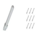 Lot 10x Osram Dulux S 9W 830 | Blanc Chaud - 2-Pins