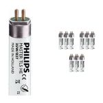 Lot 10x Philips MASTER TL5 HE 35W - 827 Blanc Très Chaud | 145cm