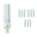 Lot 10x Philips MASTER PL-C 10W - 827 Blanc Très Chaud | 2 Pin