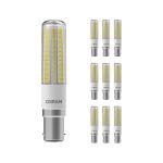 Lot 10x Osram Special T Slim LED B15d Claire 7W 806lm - 827 Blanc Très Chaud | Équivalent 60W