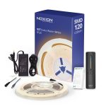 Noxion Rubans LED Naga 5 Mètre Ensemble complet - 24V - 120LEDs/m - 9.6W/m - 927 Blanc Très Chaud | 8mm - IP20 - Meilleur Rendu Des Couleurs - SMD2835
