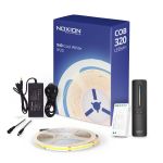 Noxion Rubans LED Naga 5 Mètre Ensemble complet - 24V - 320LEDs/m - COB - 8W/m - 940 Blanc Froid | 8mm - IP20 - Meilleur Rendu Des Couleurs