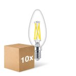 Lot 10x Philips MASTER LED E14 Bougie Filament Claire 2.5W 340lm - 922-927 Dim To Warm | Meilleur Rendu Des Couleurs - Dimmable - Équivalent 25W