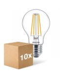 Lot 10x Philips Corepro LED Ampoule E27 Poire Claire 8.5W 1055lm - 840 Blanc Froid | Équivalent 75W