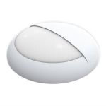 Noxion Hublot LED Pro V2 Blanc 12/16/20W 2400lm - 830-840-865 CCT | 325mm - IP65 - Détecteur de Mouvement et de Lumière - Détresse 3H + Visière Cercle  Blanc
