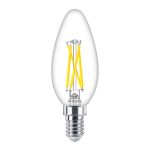 Philips MASTER LED E14 Bougie Filament Claire 2.5W 340lm - 922-927 Dim To Warm | Meilleur Rendu Des Couleurs - Dimmable - Équivalent 25W