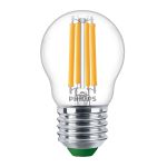 Philips MASTER LED Bougie Ultra Efficient E27 Boule Claire 2.3W 485lm - 827 Blanc Très Chaud | Équivalent 40W