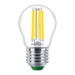 Philips MASTER LED Bougie Ultra Efficient E27 Boule Claire 2.3W 485lm - 840 Blanc Froid | Équivalent 40W