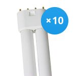 Lot 10x Osram Dulux L 18W 830 | Blanc Chaud - 4-Pins