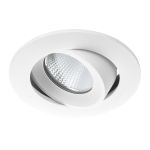 Noxion Spot LED Hydro inclinable ignifugé Blanc 6W 400lm 36D - 927 Blanc Très Chaud | Diamètre 83mm - IP65 - Meilleur rendu des couleurs - Dimmable