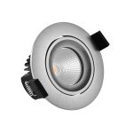 Noxion Spot LED Hydro inclinable ignifugé Aluminium 6W 400lm 36D - 927 Blanc Très Chaud | Diamètre 83mm - IP65 - Meilleur rendu des couleurs - Dimmable
