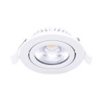 Noxion LED inclinable Slim Spot Blanc Ronde 5W 550lm 60D - 940 Blanc Froid | 85mm - IP54 - Dimmable - Meilleur rendu des couleurs