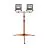 Ledvance Projecteur LED Projecteur de chantier Trépied Foncé Gris 2X50W 9000lm 120D - 840 Blanc Froid | IP65 - Symétrique