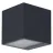 Ledvance Smart+ WiFi applique murale Brick Foncé Gris Extérieur 14W 550lm - 830 | RGBW