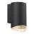 Nordlux Arn Applique Murale Aluminium Noir | IP44 - Convient pour GU10