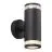 Nordlux Birk Applique Murale Aluminium Noir | IP44 - Convient pour 2x GU10