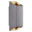 Nordlux Nico Applique Murale Aluminium Anthracite Up & Down | IP54 - Convient pour 2x GU10