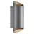 Nordlux Nico Applique Murale Aluminium Anthracite Up & Down | IP54 - Convient pour 2x GU10