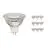 Lot 10x Noxion Spot LED GU5.3 MR16 7.8W 730lm 36D - 827 Blanc Très Chaud | Équivalent 50W