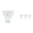 Lot 4x Osram Parathom Retrofit Spot LED GU10 PAR16 5W 250lm 120D - 827 Blanc Très Chaud | RGBW - Dimmable - Équivalent 25W