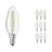 Lot 10x Ledvance CLASSIC LED E14 Bougie Filament Claire 4.8W 470lm - 827 Blanc Très Chaud | Dimmable - Équivalent 40W