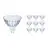 Lot 10x Philips Corepro LED Spot GU5.3 MR16 4.4W 345lm 36D - 827 Blanc Très Chaud | Équivalent 35W