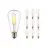 Lot 10x Noxion Lucent LED E27 Poire Filament Claire 4W 470lm - 827 Blanc Très Chaud | Équivalent 40W