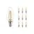 Lot 10x Noxion Lucent LED E14 Bougie Filament Claire 2.5W 250lm - 827 Blanc Très Chaud | Dimmable - Équivalent 25W