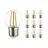 Lot 10x Noxion Lucent LED E27 Boule Filament Claire 2.5W 250lm - 827 Blanc Très Chaud | Équivalent 25W