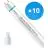 Lot 10x Philips Tube LED T8 MASTER Value (EM/Direct 230V) Ultra Output 23W 3700lm - 865 Lumière Du Jour | 150cm - Équivalent 58W