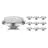 Lot 10x Noxion Lucent Spot LED G53 AR111 7.4W 450lm 40D - 930 Blanc Chaud | Meilleur rendu des couleurs - Dimmable - Équivalent 50W