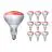 Lot 10x Philips BR125 IR 250W E27 230-250V Rouge