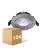 Lot 10x Noxion LED Inclinable Slim Spot Argent Ronde 6W 550lm 60D - 927 Blanc Très Chaud | 85mm - IP54 - Dimmable - Meilleur Rendu Des Couleurs