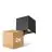 Pack duo D'Lite LED Applique Murale Elingen Aluminium Noir 4.9W 290lm - 830 Blanc Chaud | Détecteur De Mouvement