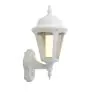 Ansell LED Wall Light Latina Lantern White - Suitable for E27 up to 42W | IP65 - Motion and Light Sensor