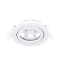Noxion LED inclinable Slim Spot Blanc Ronde 6W 520lm 60D - 927 Blanc Très Chaud | 85mm - IP54 - Dimmable - Meilleur rendu des couleurs