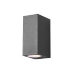 D'Lite Vrebos Applique Murale Aluminium Noir Up & Down | Convient Pour 2x GU10