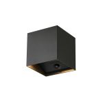 D'Lite Elingen Applique Murale Aluminium Noir Up & Down 2.9W 170lm - 830 Blanc Chaud | À Piles - Détecteur De Lumière