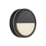 Nordlux Ava Smart Hublot LED Noir 9.5W 600lm 159D - 827 Blanc Très Chaud | Dimmable - IP54