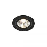 Nordlux Spot LED Alec Noir 6.1W 480lm 36D - 830 Blanc Chaud | Diamètre 80mm - IP20 - 3 niveaux de gradation Dimmable