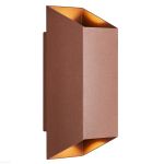 Nordlux Nico Applique Murale Aluminium Rouille Up & Down | IP54 - Convient pour 2x GU10